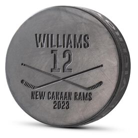Hockey Engraved Puck - Personalized Player