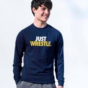 Wrestling Tshirt Long Sleeve - Just Wrestle