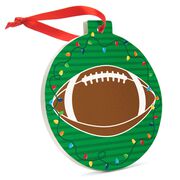 Football Round Ceramic Ornament - Football Graphic