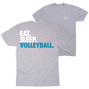 Volleyball Short Sleeve T-Shirt - Eat. Sleep. Volleyball. (Back Design)