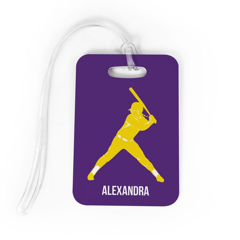 Softball Bag/Luggage Tag - Personalized Softball Batter - Personalization Image