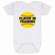 Softball Baby One-Piece - Player In Training