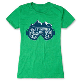 Skiing & Snowboarding Women's Everyday Tee - The Mountains Are Calling