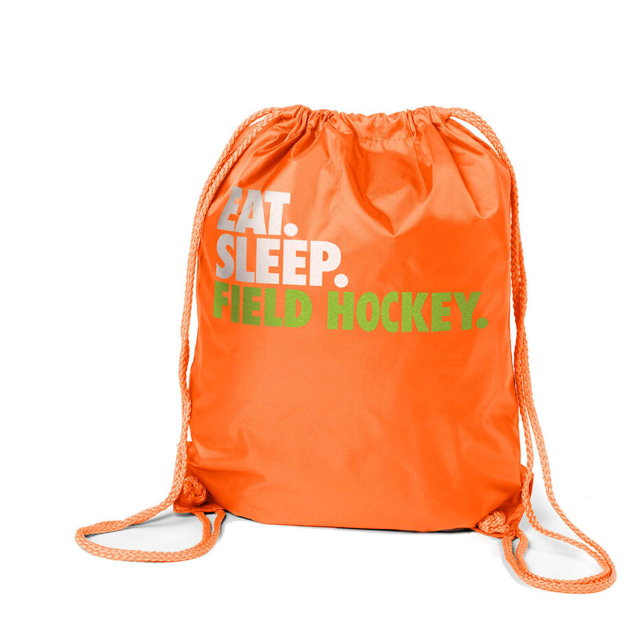 Field Hockey Drawstring Backpack Eat. Sleep. Field Hockey.