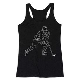 Hockey Women's Everyday Tank Top - Hockey Player Sketch