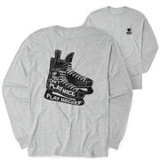 Hockey Tshirt Long Sleeve - Play Hockey (Back Design)