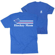 Hockey Short Sleeve T-Shirt - Hockey Mom Sticks (Back Design)