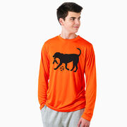 Soccer Long Sleeve Performance Tee - Spot The Soccer Dog