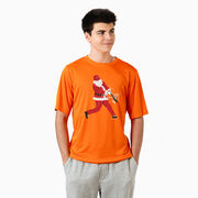 Baseball Short Sleeve Performance Tee - Home Run Santa