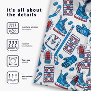 Hockey Performance Short Sleeve Button Down Shirt - Hockey Time