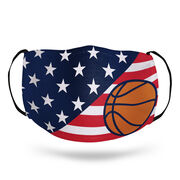 Basketball Face Mask - USA Flag