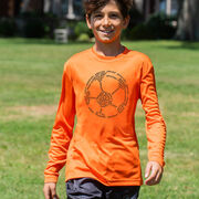 Soccer Long Sleeve Performance Tee - Soccer Words