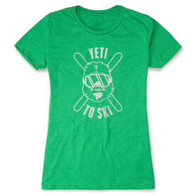 Skiing Women's Everyday Tee - Yeti To Ski