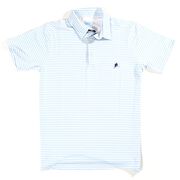 Hockey Short Sleeve Polo Shirt - Blue Line