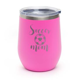 Soccer Stainless Steel Wine Tumbler - Soccer Mom