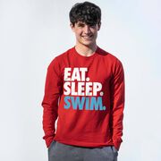 Swimming Tshirt Long Sleeve - Eat. Sleep. Swim