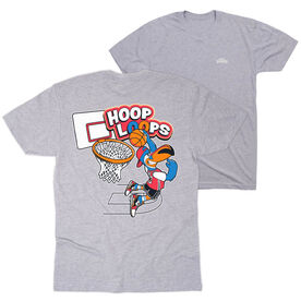 Basketball Short Sleeve T-Shirt - Hoop Loops (Back Design)