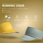 Running Comfort Performance Visor - Gray & Yellow
