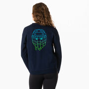 Hockey Crewneck Sweatshirt - Have An Ice Day Smiley (Back Design)