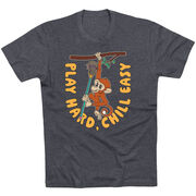 Guys Lacrosse Short Sleeve T-Shirt - Play Hard, Chill Easy