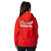 Pickleball Hooded Sweatshirt - Eat. Sleep. Pickleball (Back Design)