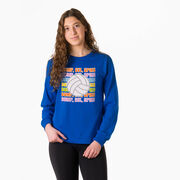 Volleyball Tshirt Long Sleeve - Bump, Set, Spike
