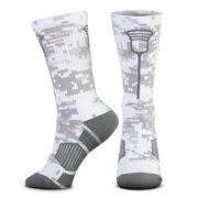 Guys Lacrosse Woven Mid-Calf Socks - Digital Camo