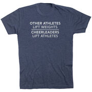 Cheerleading Short Sleeve T-Shirt - Cheerleaders Lift Athletes