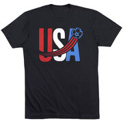 Soccer T-Shirt Short Sleeve - USA Patriotic