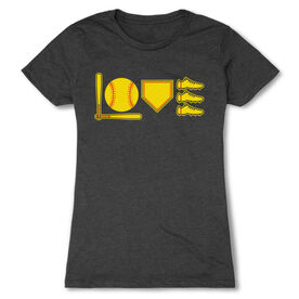 Softball Women's Everyday Tee - Love To Play