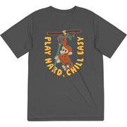 Guys Lacrosse Short Sleeve Performance Tee - Play Hard, Chill Easy