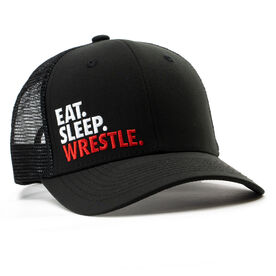 Wrestling Trucker Hat - Eat Sleep Wrestle