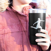 Soccer 20 oz. Double Insulated Tumbler - Female Silhouette