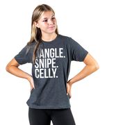 Hockey Short Sleeve T-Shirt - Dangle Snipe Celly Words