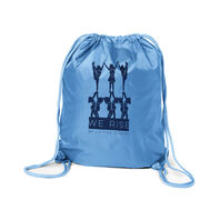 Cheerleading Drawstring Backpack - We Rise By Lifting Others