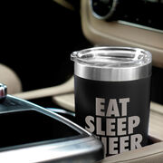 Cheerleading 20 oz. Double Insulated Tumbler - Eat Sleep Cheer