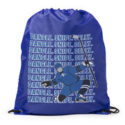 Hockey Drawstring Backpack - Dangle Snipe Celly Player