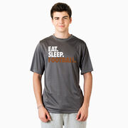 Football Short Sleeve Performance Tee - Eat. Sleep. Football.