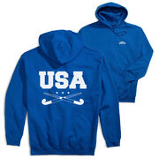 Field Hockey Hooded Sweatshirt - USA Field Hockey (Back Design)