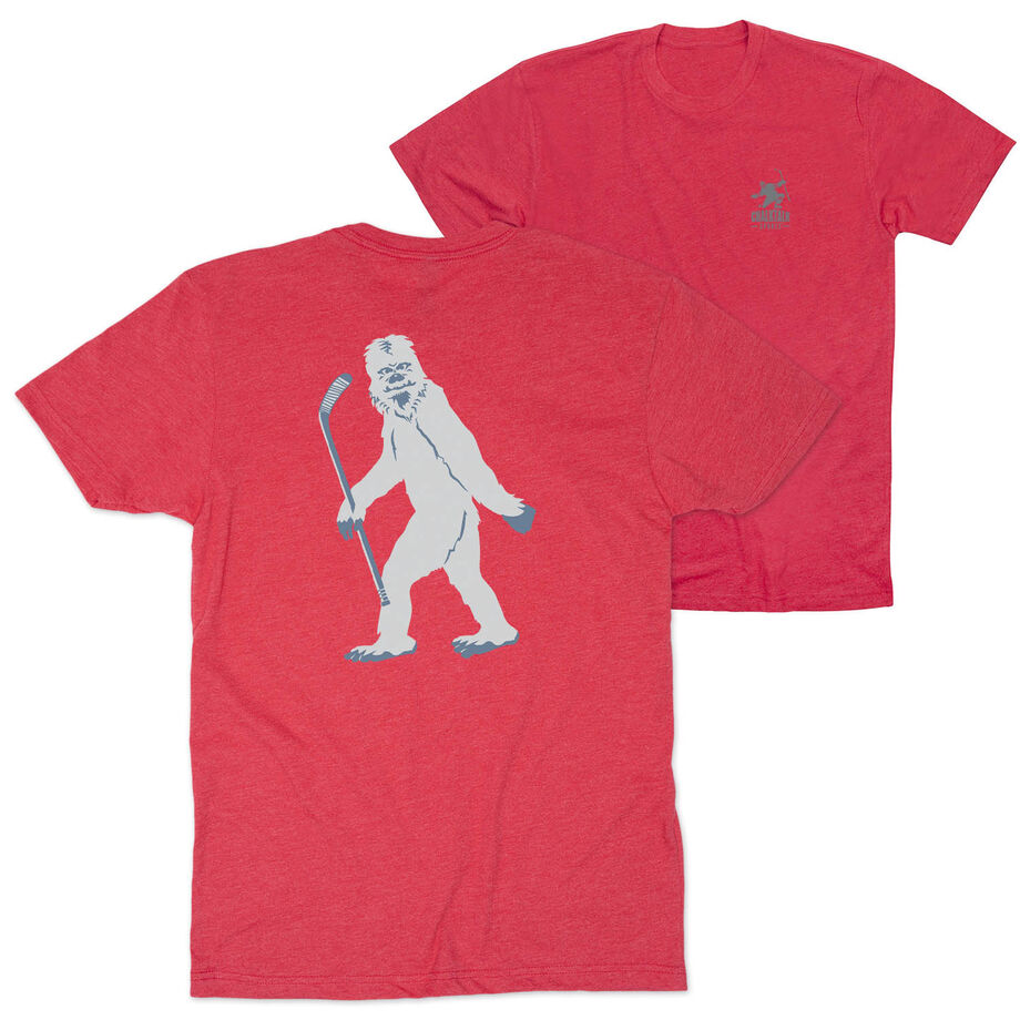 Hockey Short Sleeve T-Shirt - Yeti (Back Design)