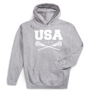 Girls Lacrosse Hooded Sweatshirt - USA Girls Lacrosse