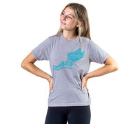 Cross Country Short Sleeve T-Shirt - Winged Foot Inspirational Words