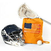 Guys Lacrosse Sport Pack Cinch Sack - American Flag