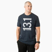 Running Short Sleeve T-Shirt - 13.1 Half Marathon Vertical 