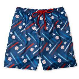 Baseball Swim Trunks - All American