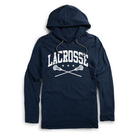 Guys Lacrosse Lightweight Hoodie - Lacrosse Crossed Sticks