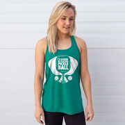 Pickleball Flowy Racerback Tank Top - I'd Rather Be Playing Pickleball