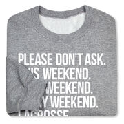 Lacrosse Crewneck Sweatshirt - All Weekend Lacrosse