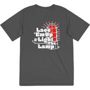 Hockey Short Sleeve Performance Tee - Lace 'Em Up And Light The Lamp