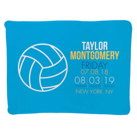 Volleyball Baby Blanket - Birth Announcement